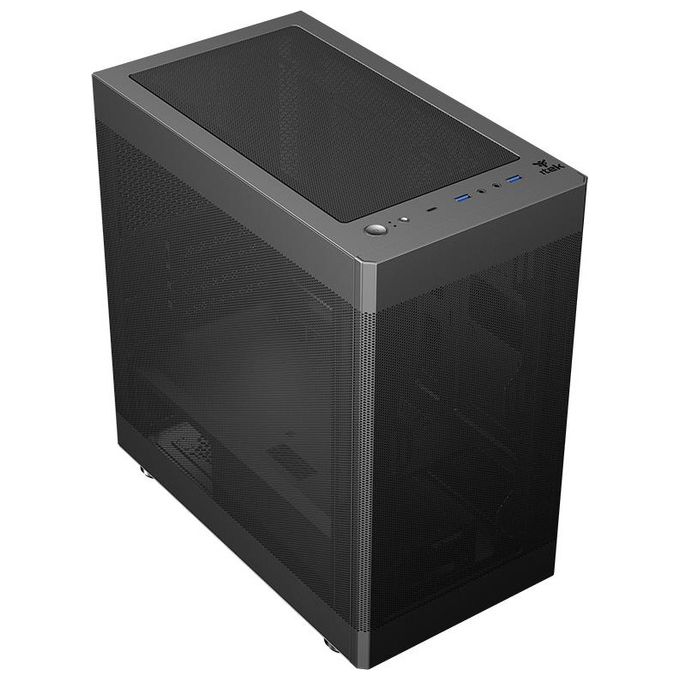 Itek ITGCAPM35B PROMESH 35B PC Case Mini Tower Micro ATX Mini ITX 3 Lati Mesh Type-C 2x USB 3.0 colore Nero