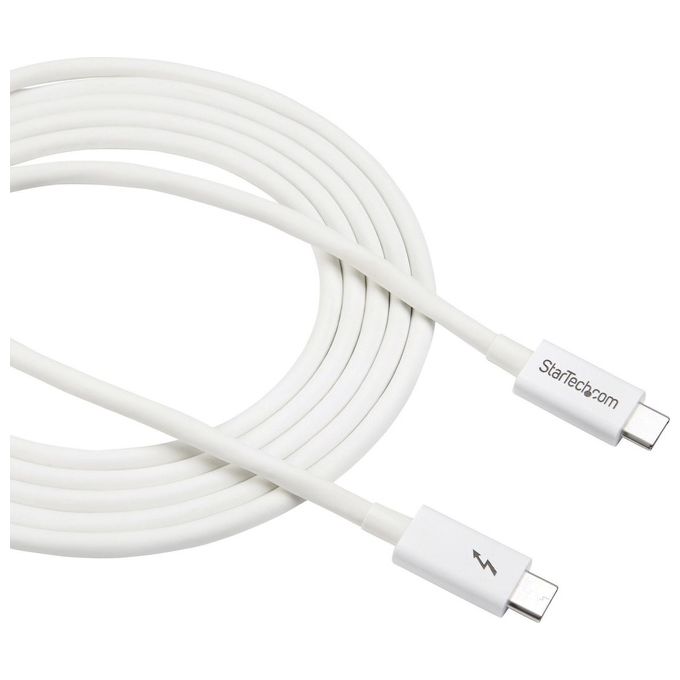 Startech Cavo Thunderbolt 3 Bianco da 2mt Compatibile Displayport