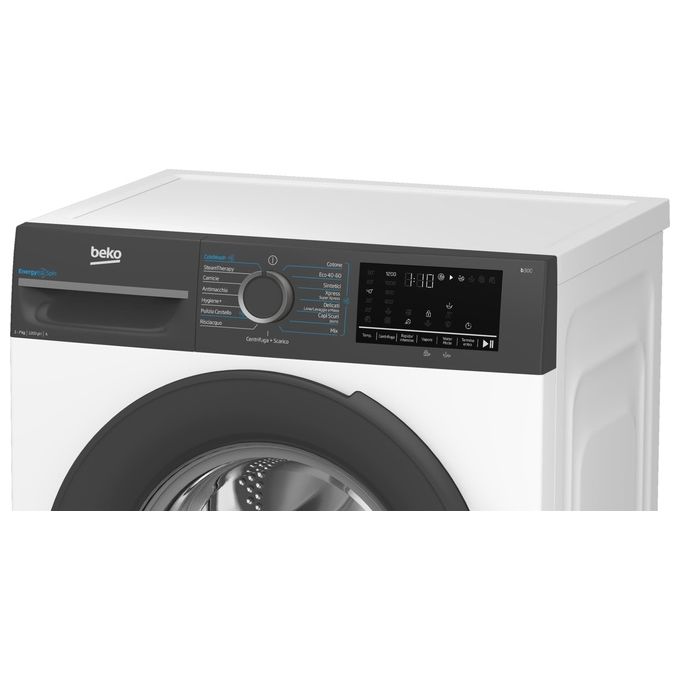 Beko BMEUWSU4721A EnergySpin Lavatrice Frontale Slim 7 Kg 1200 rpm Classe A SteamCure Inverter (85x60x50 cm) colore Bianco