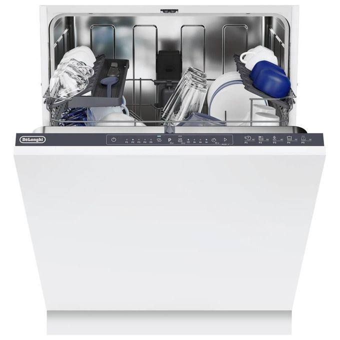 De'Longhi L6NP52E Lavastoviglie da Incasso 13 coperti Classe E 47 dB Motore Inverter Touch Control (60x55 cm) colore Bianco