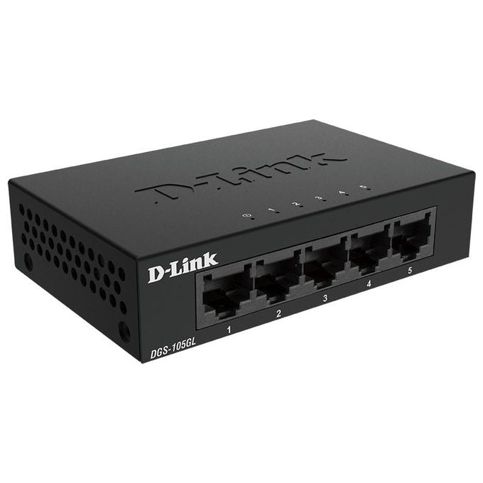 D-Link DGS-105GL-E Switch di Rete Non Gestito Gigabit Ethernet 10-100-1000 Nero