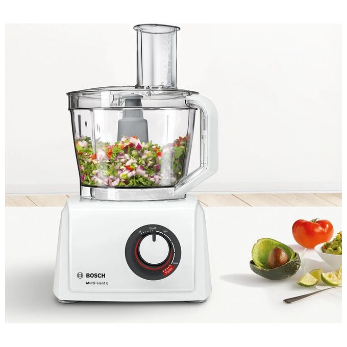 Bosch MC812W501 MultiTalent 8 Robot da Cucina Compatto Potenza 1000 W Ciotola XXL Capacita' 3,9 Litri Bianco
