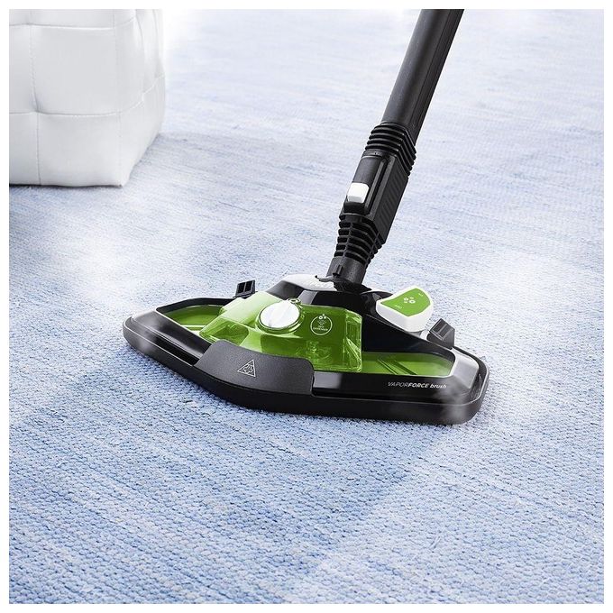 Polti PTEU0317 Vaporetto Smart 110 Eco Pulitore a Vapore Cilindrico 1500W 4 bar Autorefill 110 g-min colore Nero Verde Bianco