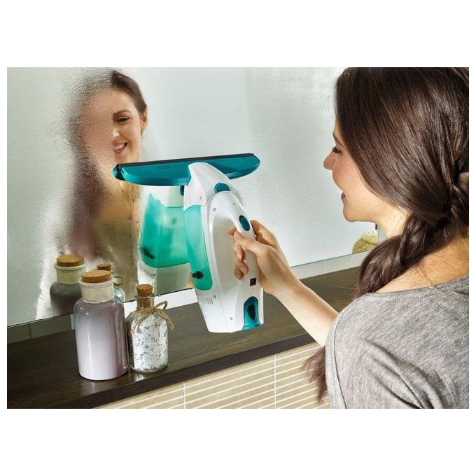 Leifheit 51003 Dry and Clean Lavavetri Elettrico 38 min 110 m² con Manico 43 cm e Washer colore Bianco