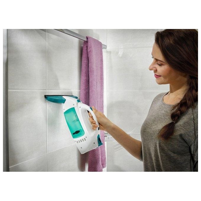 Leifheit 51003 Dry and Clean Lavavetri Elettrico 38 min 110 m² con Manico 43 cm e Washer colore Bianco