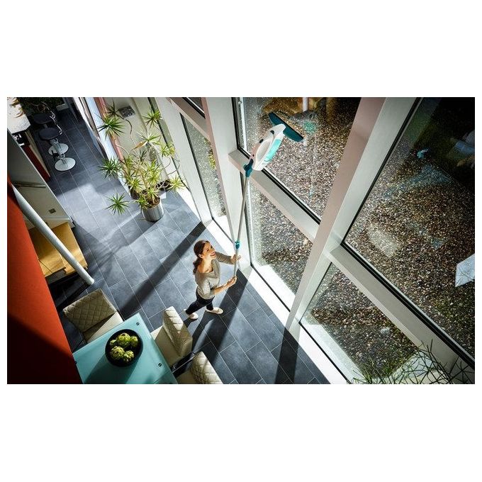 Leifheit 51003 Dry and Clean Lavavetri Elettrico 38 min 110 m² con Manico 43 cm e Washer colore Bianco