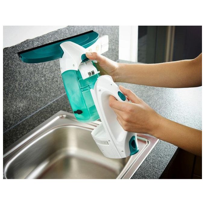 Leifheit 51003 Dry and Clean Lavavetri Elettrico 38 min 110 m² con Manico 43 cm e Washer colore Bianco