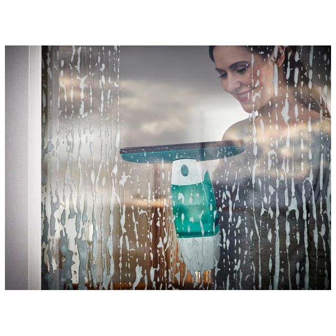 Leifheit 51003 Dry and Clean Lavavetri Elettrico 38 min 110 m² con Manico 43 cm e Washer colore Bianco