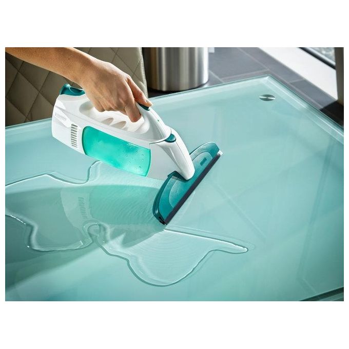 Leifheit 51003 Dry and Clean Lavavetri Elettrico 38 min 110 m² con Manico 43 cm e Washer colore Bianco