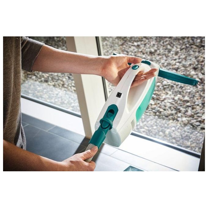 Leifheit 51003 Dry and Clean Lavavetri Elettrico 38 min 110 m² con Manico 43 cm e Washer colore Bianco