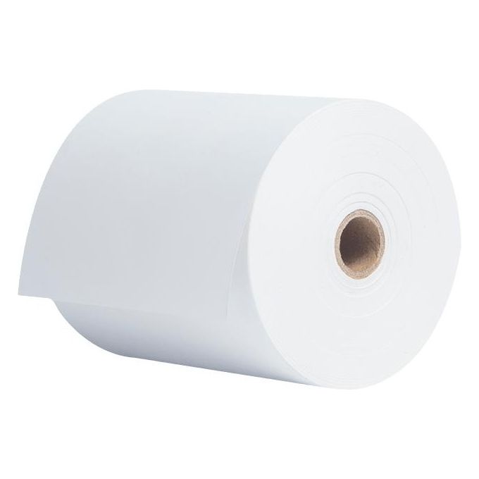 Brother W128277708 Rotolo Carta Termica Continua 76 mm x 42 m Non Adesiva Compatibile Serie RJ e TD colore Bianco
