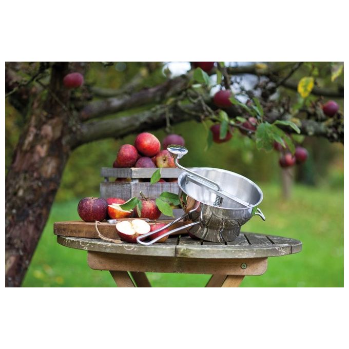 GEFU 24200 Flotte Lotte Passaverdure in Acciaio Inox con 2 Dischi 2 mm e 3 mm Lavabile in Lavastoviglie colore Acciaio inox
