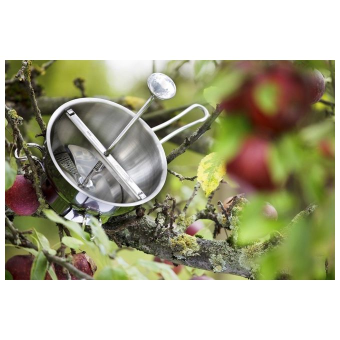GEFU 24200 Flotte Lotte Passaverdure in Acciaio Inox con 2 Dischi 2 mm e 3 mm Lavabile in Lavastoviglie colore Acciaio inox