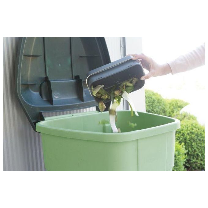 Brabantia Sink Side Contenitore per Organico 1.8 Litri Grigio Scuro