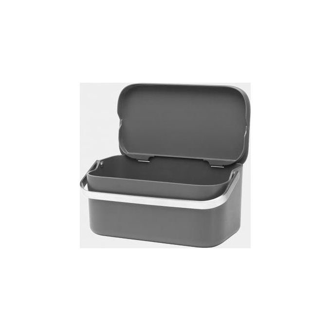 Brabantia Sink Side Contenitore per Organico 1.8 Litri Grigio Scuro