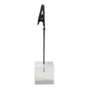 Set 6 porta targhette con base a cubo e clip