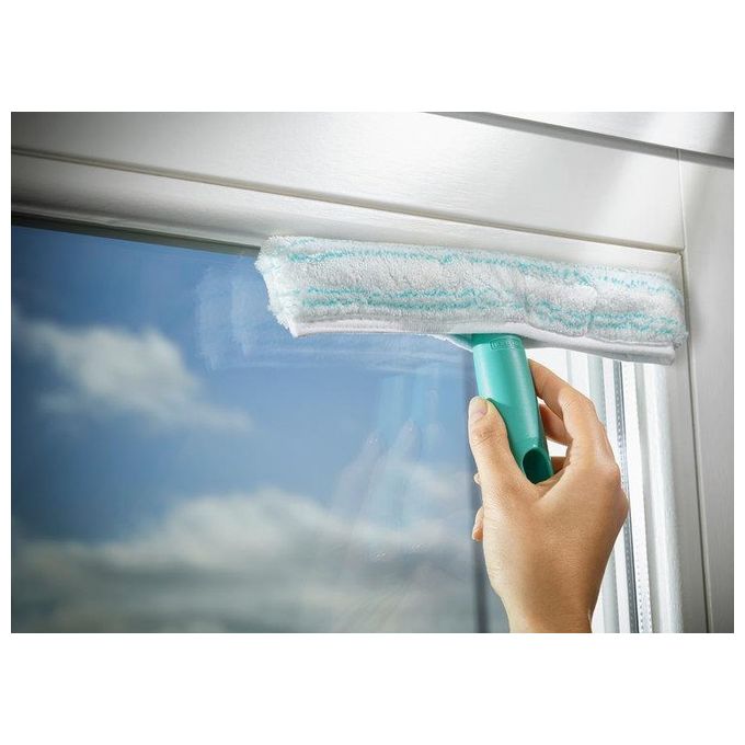 Leifheit 51003 Dry and Clean Lavavetri Elettrico 38 min 110 m² con Manico 43 cm e Washer colore Bianco
