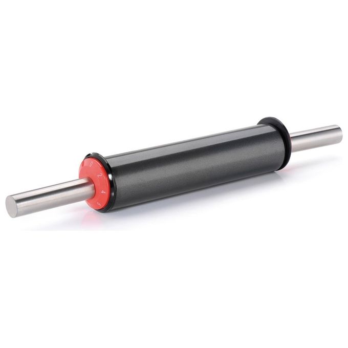 Gefu GE14620 Mattarello Regolabile con Spessore Preciso da 0 a 8 mm Rivestimento Antiaderente ILAG colore Nero