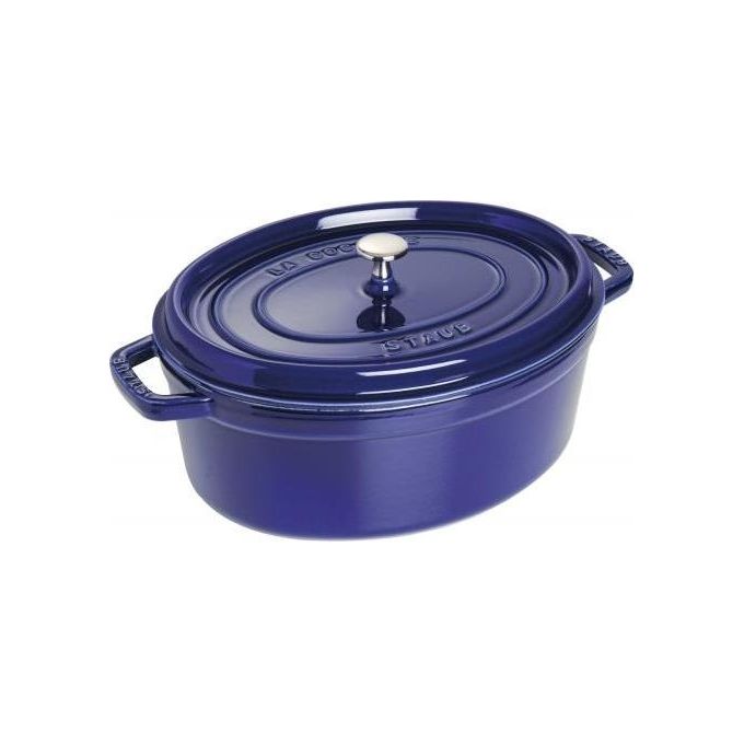 Staub Cocotte Casseruola Ovale in Ghisa Blu Scuro 31cm