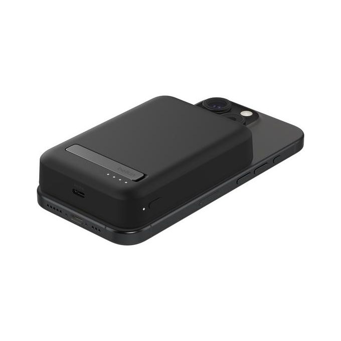 Belkin BPD008 BoostCharge Pro Power Bank Magnetico 10000 mAh Qi2 15W con Supporto Integrato USB-C Cavo Incluso colore Nero