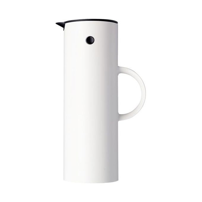 Stelton 5709846001268 960 Termoscan a doppia parete in vetro 1 L con tappo a leva e a vite colore Bianco