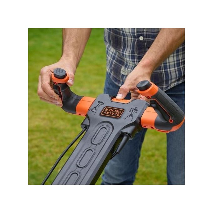 BLACK+DECKER BEMW481ES-QS Rasaerba a filo 1800W Taglio 42cm Impugnatura EasySteer