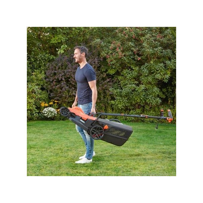 BLACK+DECKER BEMW481ES-QS Rasaerba a filo 1800W Taglio 42cm Impugnatura EasySteer