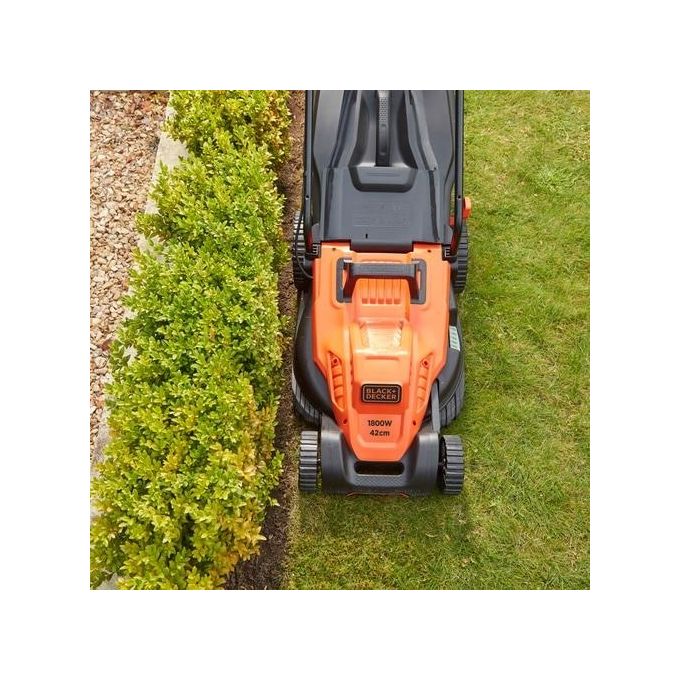 BLACK+DECKER BEMW481ES-QS Rasaerba a filo 1800W Taglio 42cm Impugnatura EasySteer