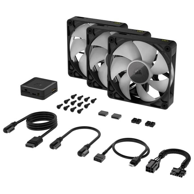 Corsair CO-9051018-WW iCUE LINK RX120 Ventilatore 120 mm 2100 rpm PWM Cuscinetto a Levitazione Magnetica colore Nero