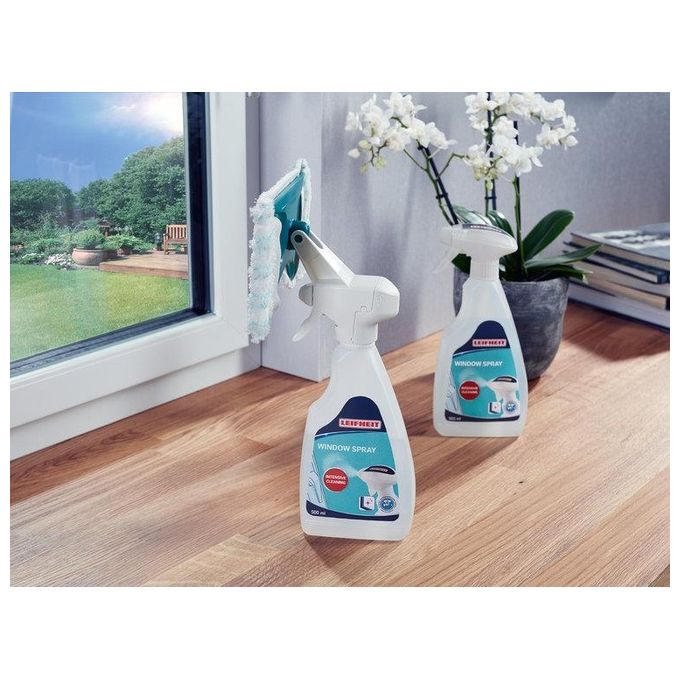 Leifheit Window Spray Cleaner Micro Duo Dispositivo 2in1 per Spruzzare e Pulire