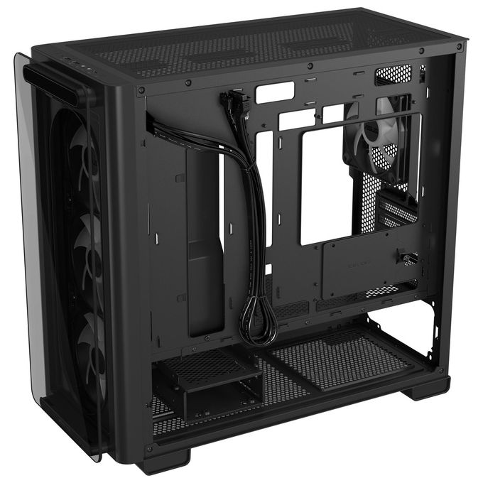 ASUS 90DC00K0-B19010 A23 PLUS TG Case PC Micro Tower con 4 Ventole ARGB Preinstallate e Pannello in Vetro Temperato colore Nero