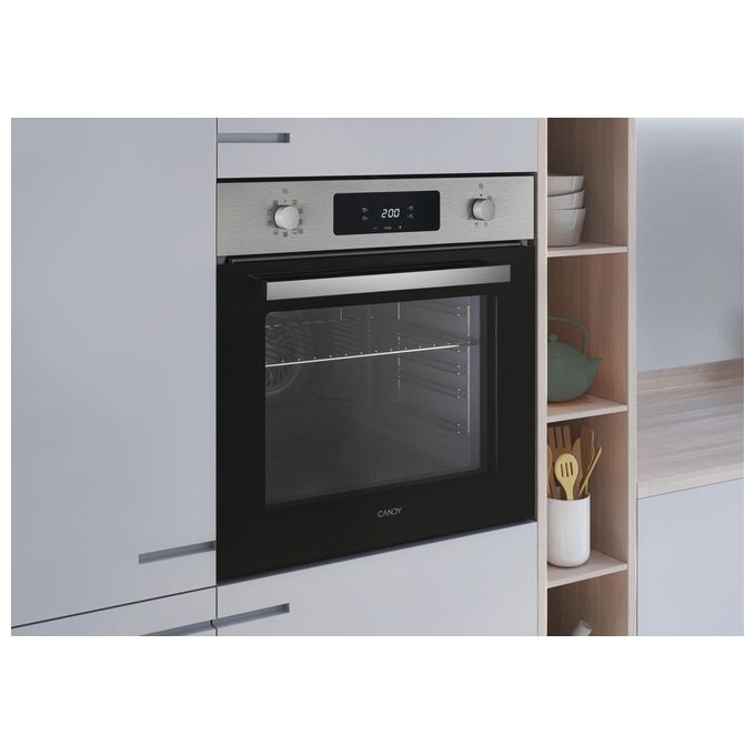 Candy FCM955XRL-CN Idea Forno da incasso Elettrico 70 L Classe A Pirolisi Vapore Wi-Fi (59.5x59.5x56.8 cm) colore Nero Inox