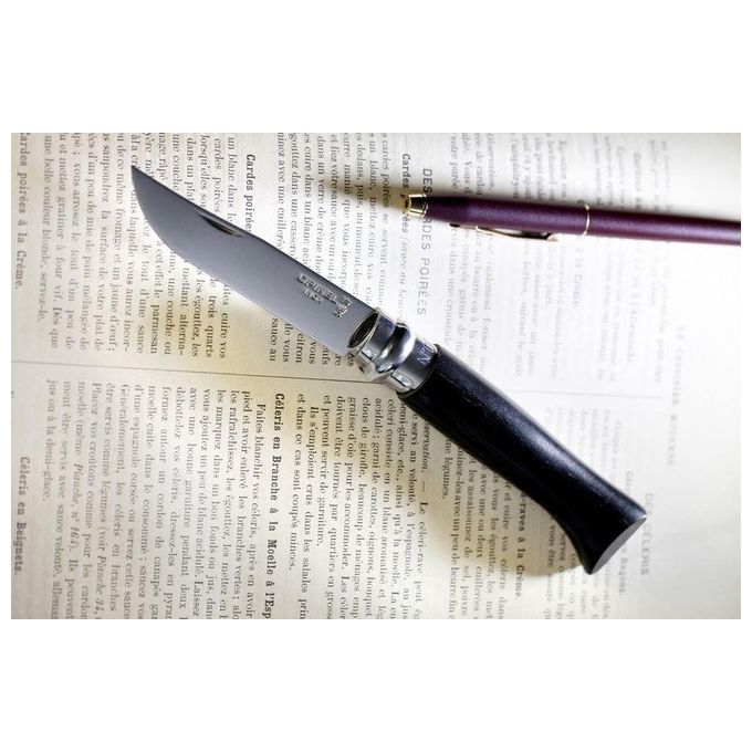 Opinel Coltellino No. 08 Legno di Ebano in Scatola Regalo