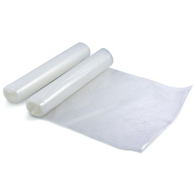 Reber 6725A Sacchetti Goffrati per Sottovuoto, 30x600 cm 2 Rotoli, Trasparente