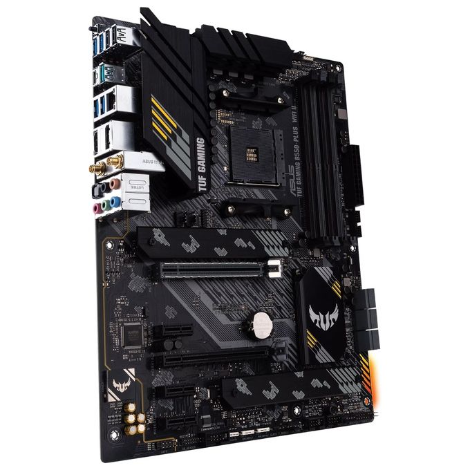 Asus TUF-GAMING-B550-PLUS-WIFI-II Scheda Madre ATX AMD B550 Socket AM4 DDR4 Wi-Fi 6 Bluetooth 5.2 2.5G LAN PCIe 4.0 2xM.2 6xSATA colore Nero