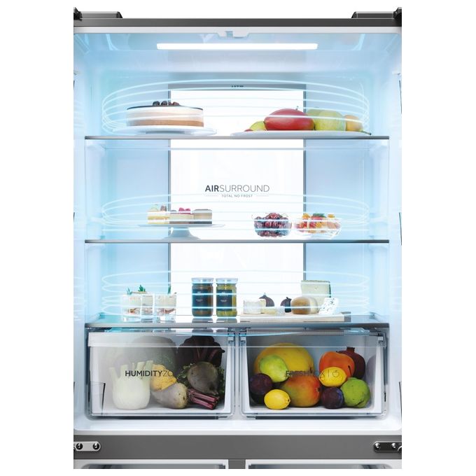 Haier HCR7818DWPT Cube 83 Serie 7 Frigorifero Multidoor 467 L 181 cm Classe D 35 dB No Frost Dispenser Acqua colore Nero