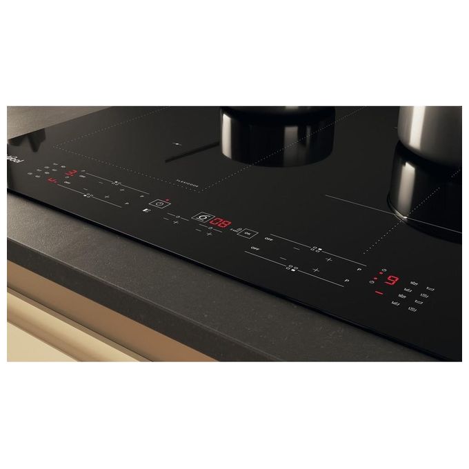 Whirlpool WL B4060 CPNE Piano cottura induzione 59 cm 4 zone FlexiCook CleanProtect 6° Senso 7200 W colore Nero