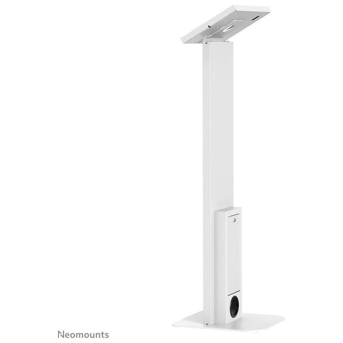Neomounts FL15-750WH1 Supporto da pavimento per tablet 9.7-11 pollici con blocco antifurto e gestione cavi colore Bianco
