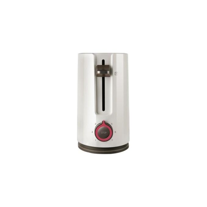 Taurus 960647000 My Toast Tostapane a Fessura Lunga Extra Larga 1000W 7 Livelli di Doratura colore Bianco