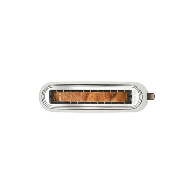 Taurus 960647000 My Toast Tostapane a Fessura Lunga Extra Larga 1000W 7 Livelli di Doratura colore Bianco
