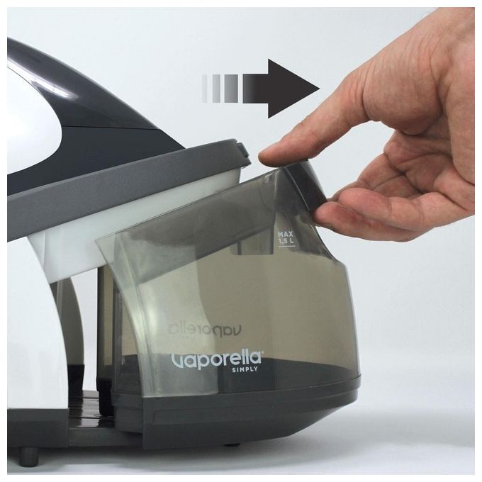 Polti PLEU0239 Vaporella Simply VS10.12 Ferro da Stiro a Caldaia Capacita' 1,5 Litri Potenza 2200 W Funzione ECO Bianco-Nero