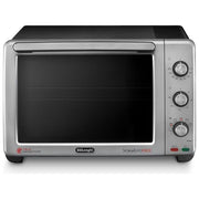 DeLonghi EO24752 Fornetto Elettrico Ventilato con Grill Sfornatutto Midi Capacita' 24 Litri Potenza 1800 W 7 Funzioni   Nero