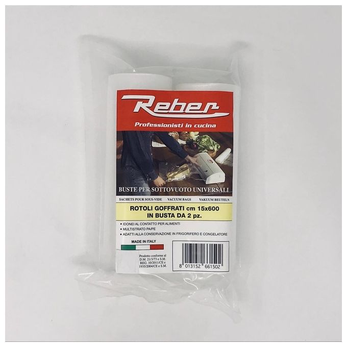 Reber Busta 2 Rotoli 15cmx6mt
