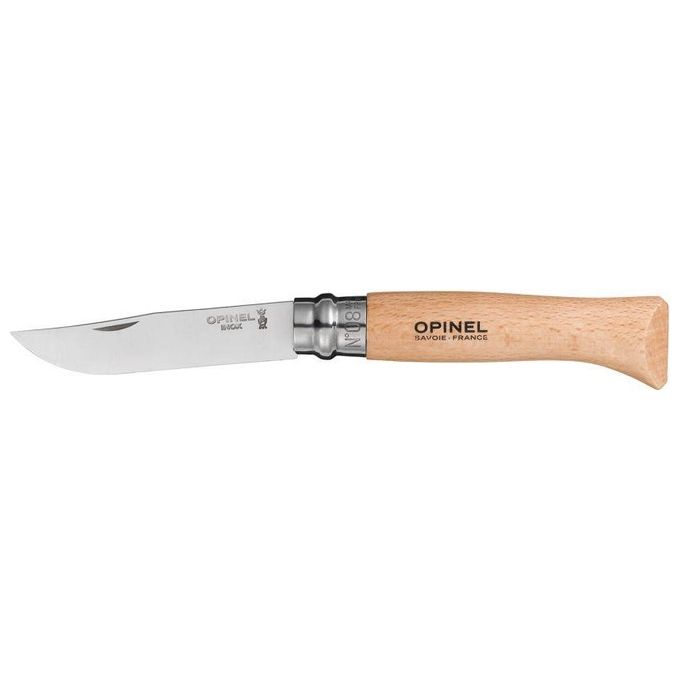 Opinel Coltellino No. 08 con Custodia con Lama Inox