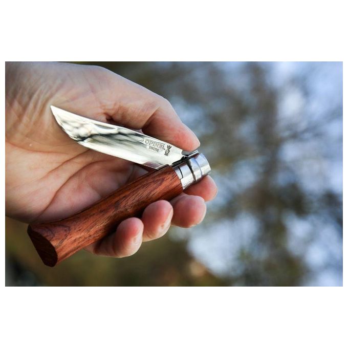 Opinel Coltello Virobloc Inox N. 8 Palissandro