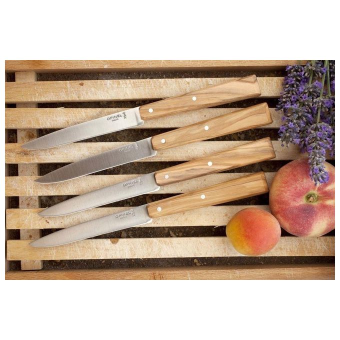 Opinel Set Coltello da Tavola No. 125 Bon Appetit Ulivo