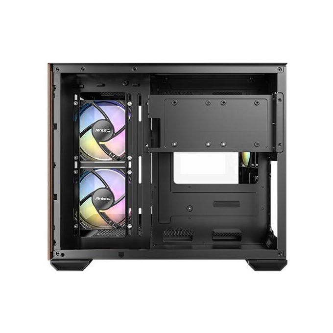 Antec CX600M Wood ARGB Midi Tower con Vetro Temperato e Finiture in Legno colore Nero