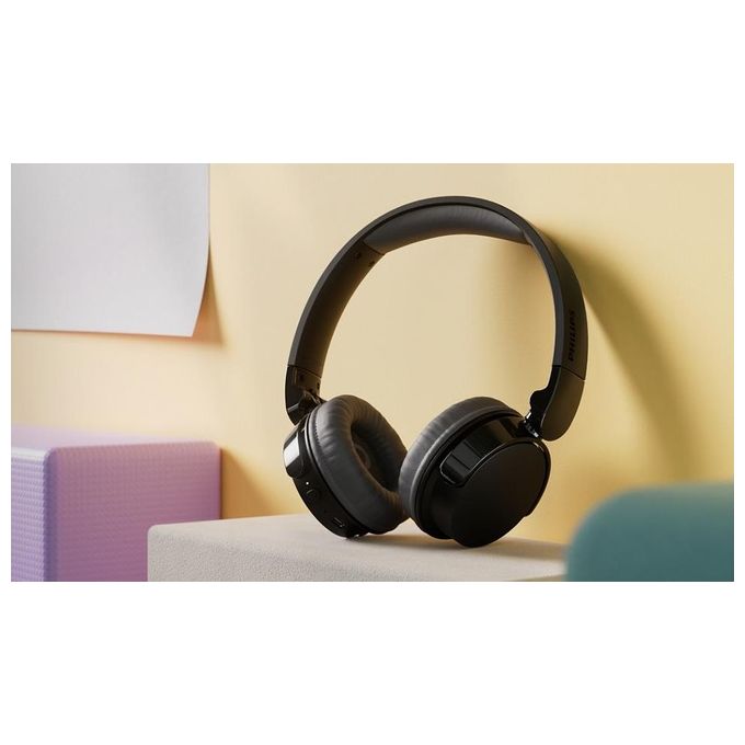 Philips TAH3209BK-00 Cuffie On-ear Wireless Bluetooth 5.3 25h Autonomia Ricarica Rapida USB-C colore Nero