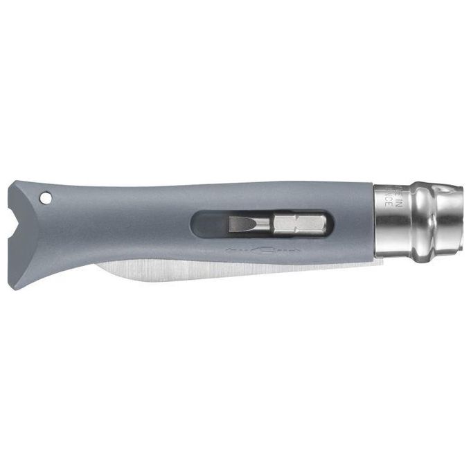 Opinel Coltello Virobloc Inox N. 9 Brico Grigio