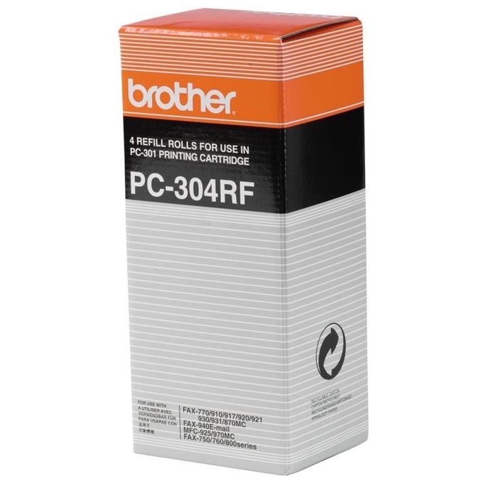 Brother PC-304RF Rotoli di Trasferimento Termico 230-250 pagine Tecnologia Termica colore Nero